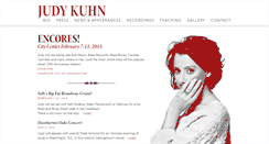 Desktop Screenshot of judykuhn.net